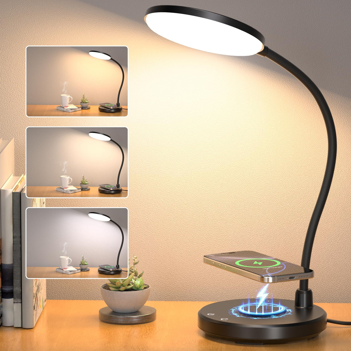 Sailstar desk lamp with three color modes for versatile lighting