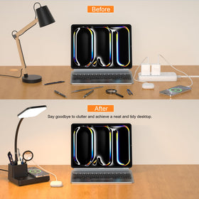 Sailstar Desk Lamp 360° flexible arm adjusts light precisely.