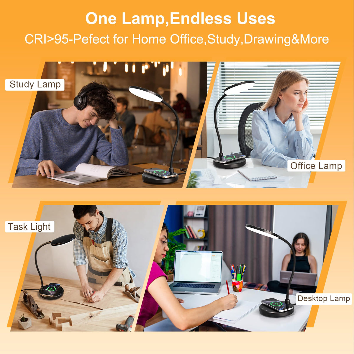 Sailstar in a dorm room setup for compact bedside lighting