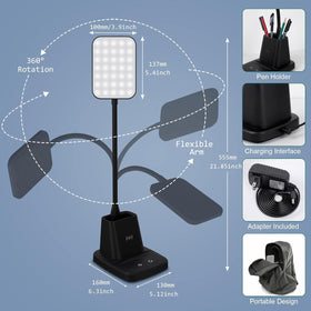 Sailstar Desk Lamp dorm-room friendly with compact storage.
