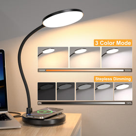 Sailstar desk lamp with built-in wireless charger for devices