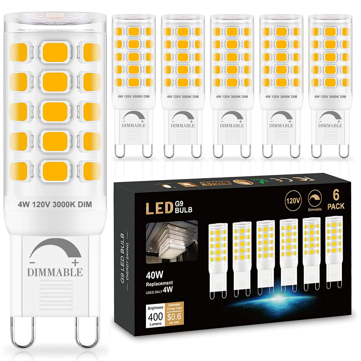 Sailstar G9 dimmable bulb for smooth brightness control in living spaces.