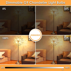 Sailstar G9 bulb warm 3000K creates cozy ambience.