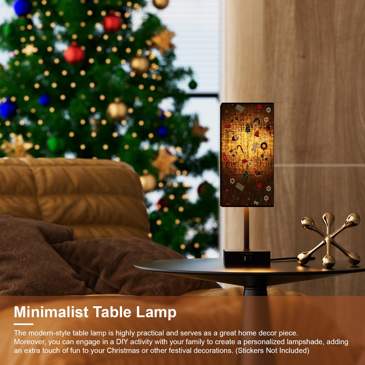 Sailstar table lamp in a cozy bedroom creates a calm atmosphere.