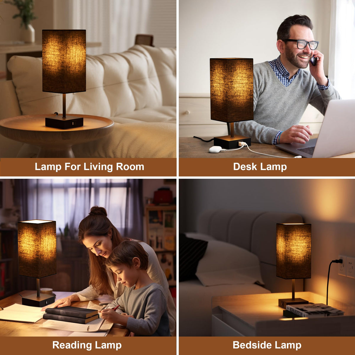 Sailstar table lamp black base highlights modern decor and space efficiency.