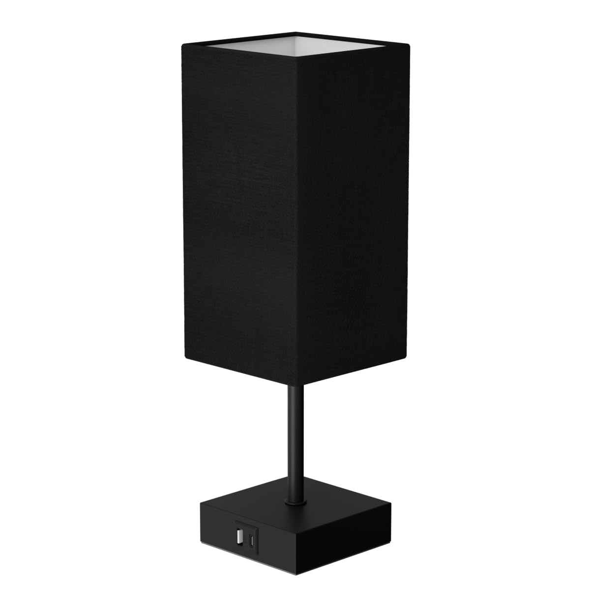 Sailstar table lamp packaging includes bulb for immediate use.