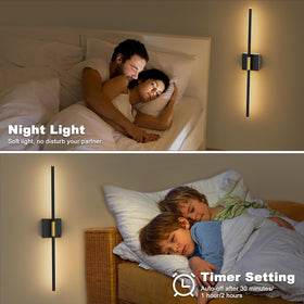 SAIMAND two-pack wall lights for hallway or living room lighting