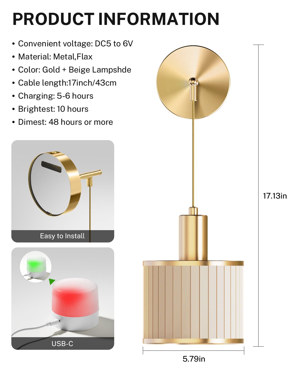 SAIMAND bedroom mood lighting shown, serene atmosphere with cordless setup.