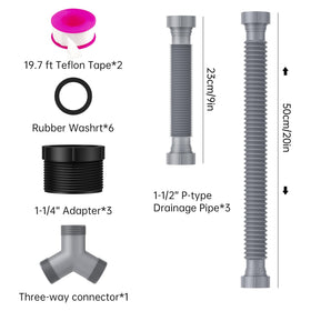 SAINT NIEVE sealing rings and tape help prevent leaks during installation.