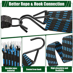 Saintrygo heavy-duty rubber bungee strap provides reliable tension for outdoor gear.