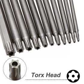 Saipe rust-resistant surface treatment on torx bits for longevity