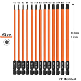 Saipe torx bits with manganese phosphate finish resist rust in daily use.