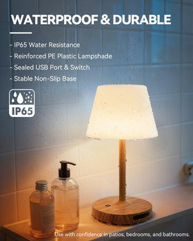 SAIWEYA outdoor lamp on patio provides ambient night lighting