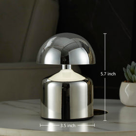 SAIWEYA mushroom lamp in a living room corner with modern minimalism