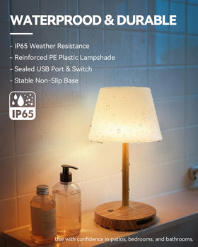 SAIWEYA IP65-rated outdoor shower lamp withstands rain and splashes