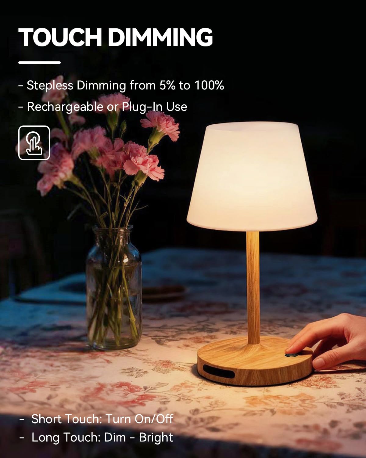 SAIWEYA portable compact lamp suitable for travel and small spaces