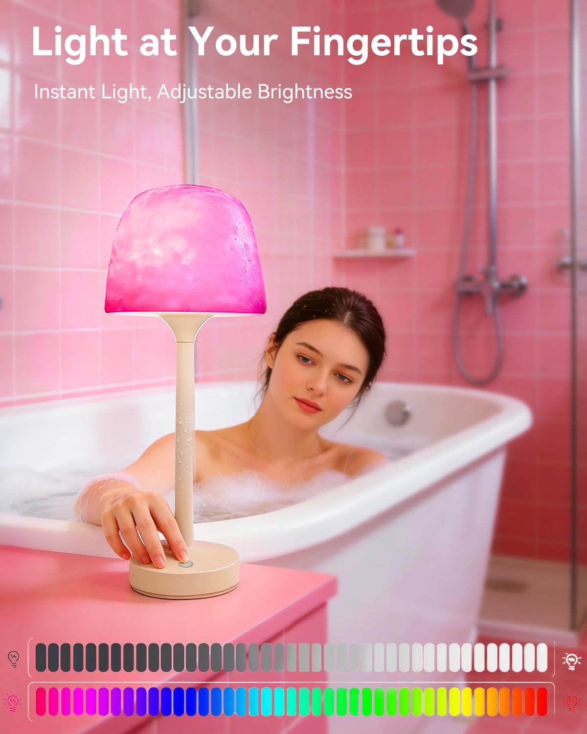 SAIWEYA rechargeable shower light keeps bathrooms bright on the go