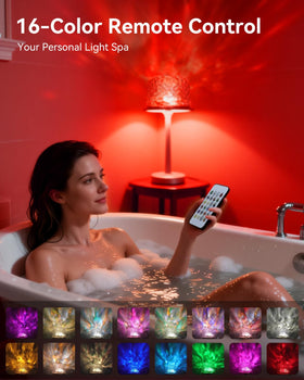 SAIWEYA shower lamp with remote control for color changes
