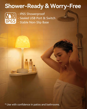 SAIWEYA shower lamp with touch-control for quick adjustments