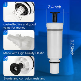 White finish blends with tank interiors for a clean, integrated look.
