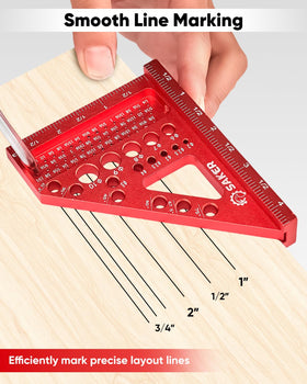 Saker 3D angle pin locked at preset angles for stable layout.