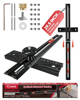 Saker 4-in-1 scriber marking line ruler for precise layout marks.