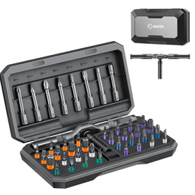 Saker 42-in-1 magnetic screwdriver set main kit for versatile home repairs.