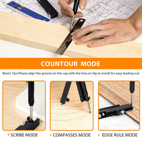 Saker anodized aluminum scribe tool offering durable, long-lasting performance