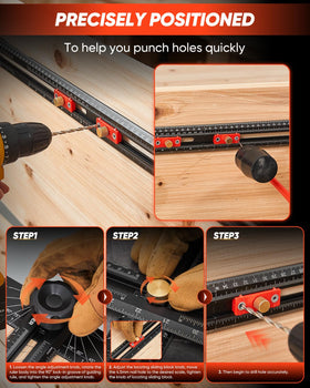 Saker 29.5in ruler handles wide boards with fewer re-measures.
