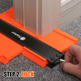 Saker Contour Gauge used in tight space to transfer heights accurately