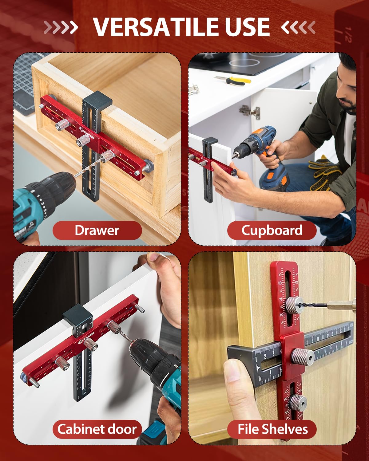 Saker cost-effective drawer pull jig saves time while delivering accuracy