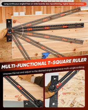 Saker aluminum body offers durable, fade-free markings.