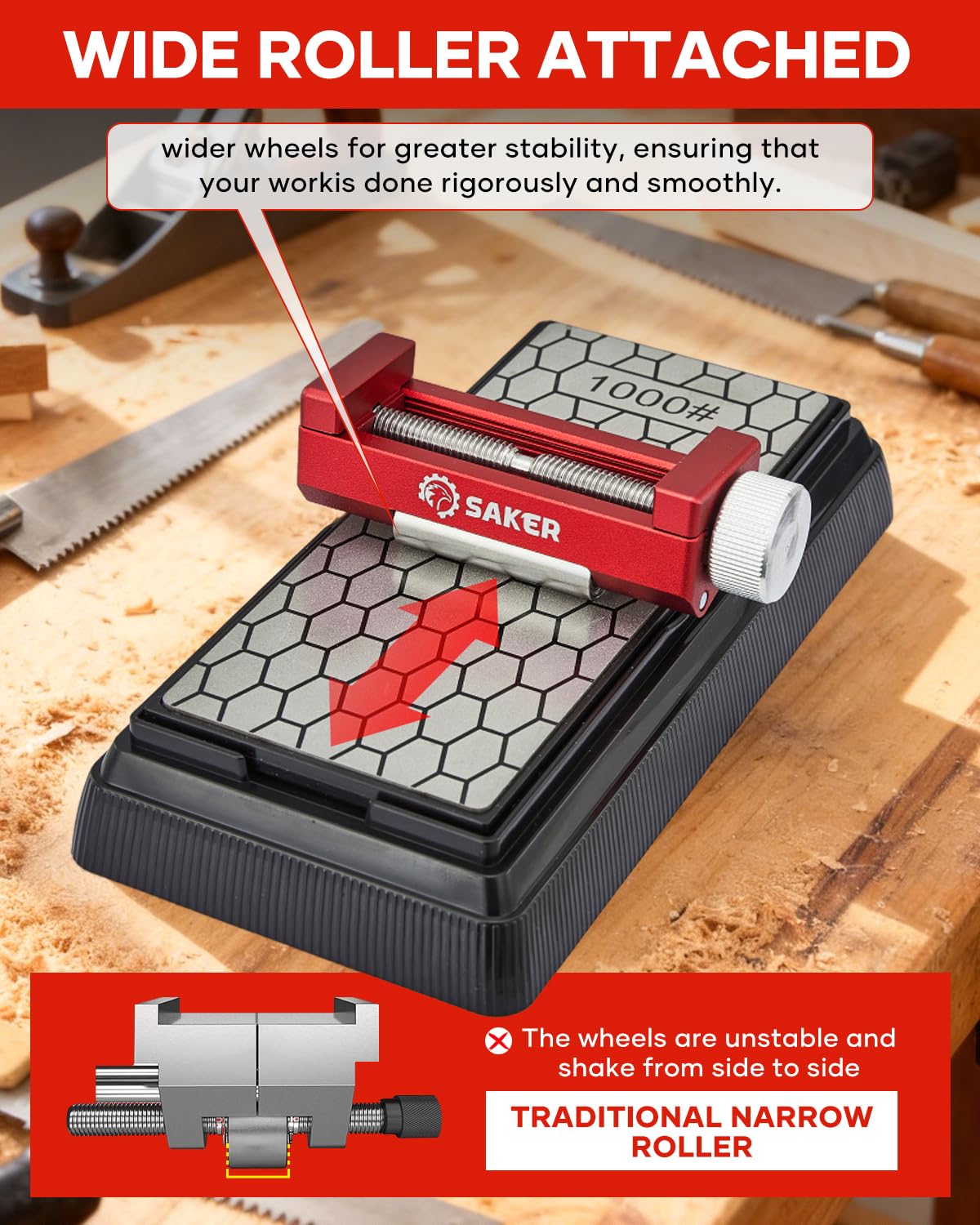 Saker dual measurement modes offer absolute precision and relative readings.