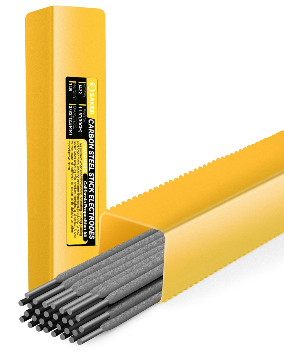 Saker E6013 welding rod 3/32 arc start ease for clean welds.