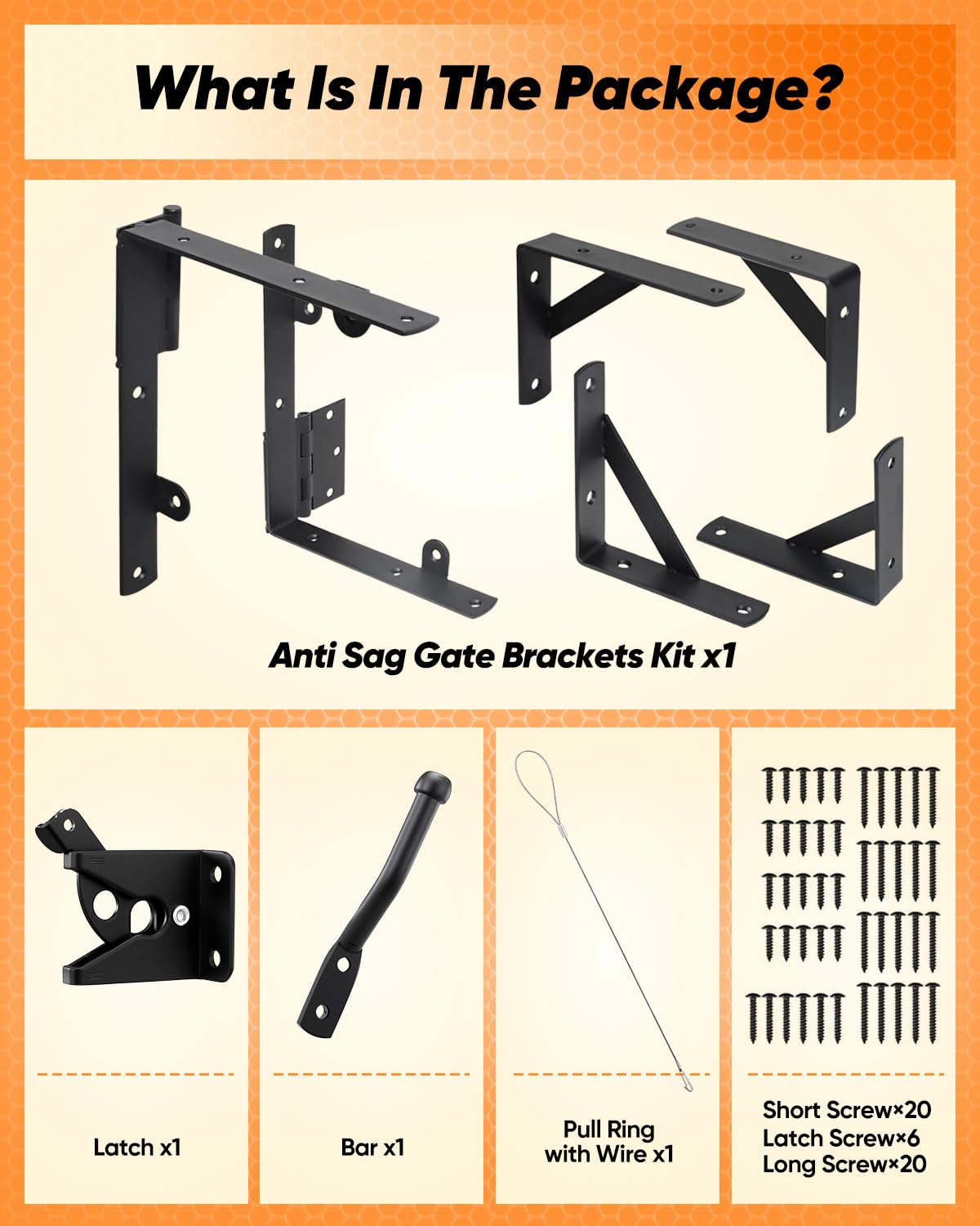 Saker fence and gate reinforcement kit ready for quick installation