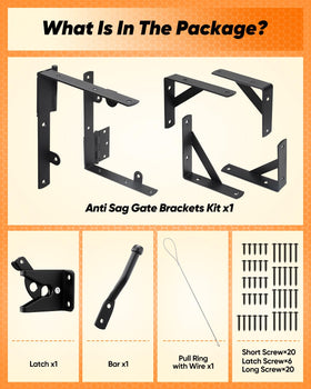Saker fence and gate reinforcement kit ready for quick installation