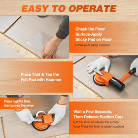 Saker 2-in-1 design doubles as tile or glass lifter