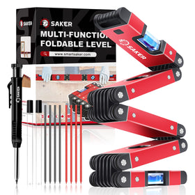 Saker foldable level in compact rectangle for easy storage