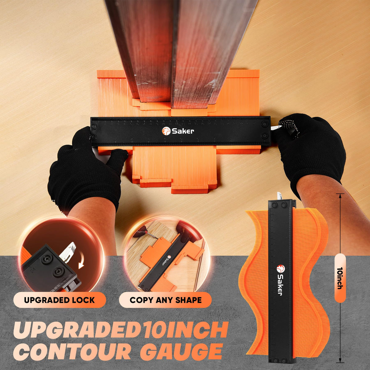 Saker organized kit components for quick setup