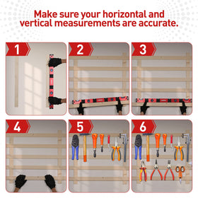 Saker level with four vials enables precise multi-angle measurement.