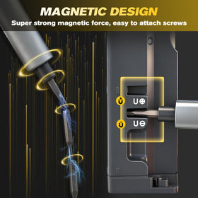 Saker Mini Electric Screwdriver Set LED light improves visibility in dark workspaces