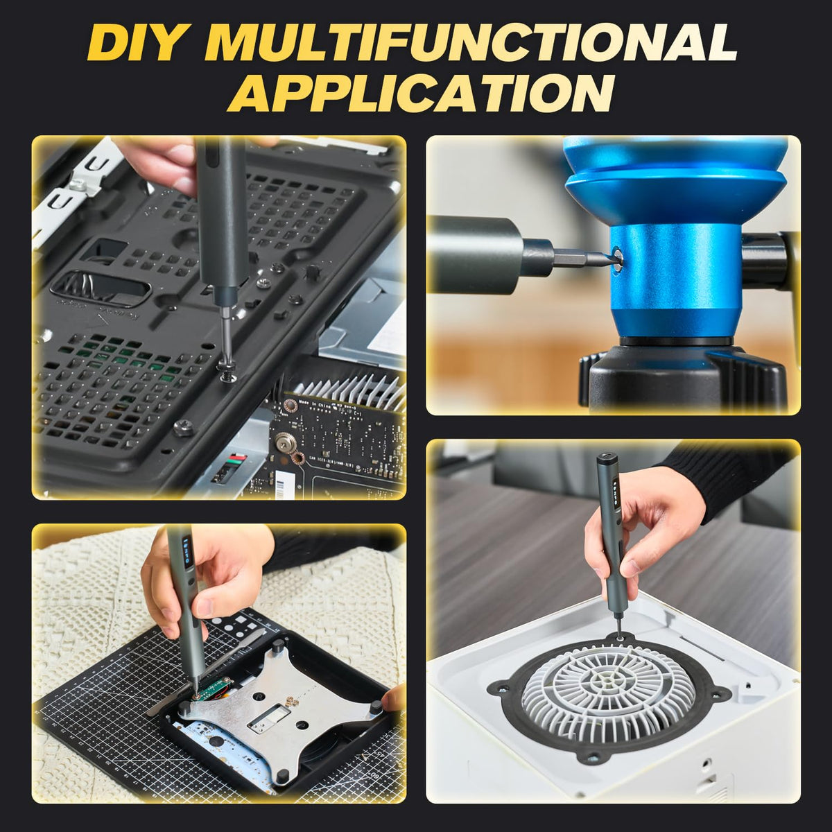 Saker Mini Electric Screwdriver Set magnetic storage keeps bits secure for on-the-go repairs