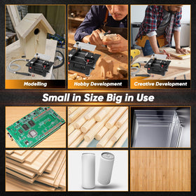 Saker Mini table saw cast iron body provides stability