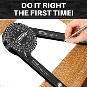 Saker protractor CNC machined aluminum for durability and precision
