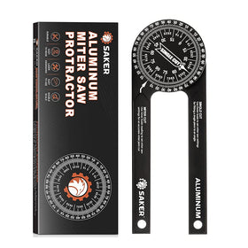 Saker Miter Saw Protractor front view with laser inside for precise angle readings
