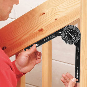 Saker plumbing and carpentry projects benefit from accurate angle guidance