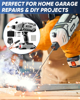 Saker on-site welding setup demonstrates portable convenience.