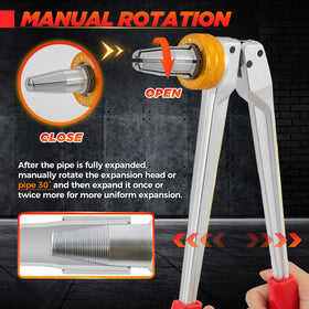 Saker PEX Expansion Tool Kit 1-inch head for larger diameter tubing.