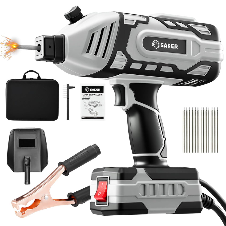 Saker portable welder 110V with IGBT inverter for stable arc during DIY welding.