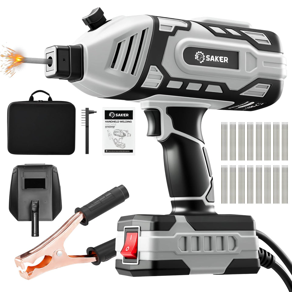 Saker Portable Welder lightweight design enables easy transport and handling.